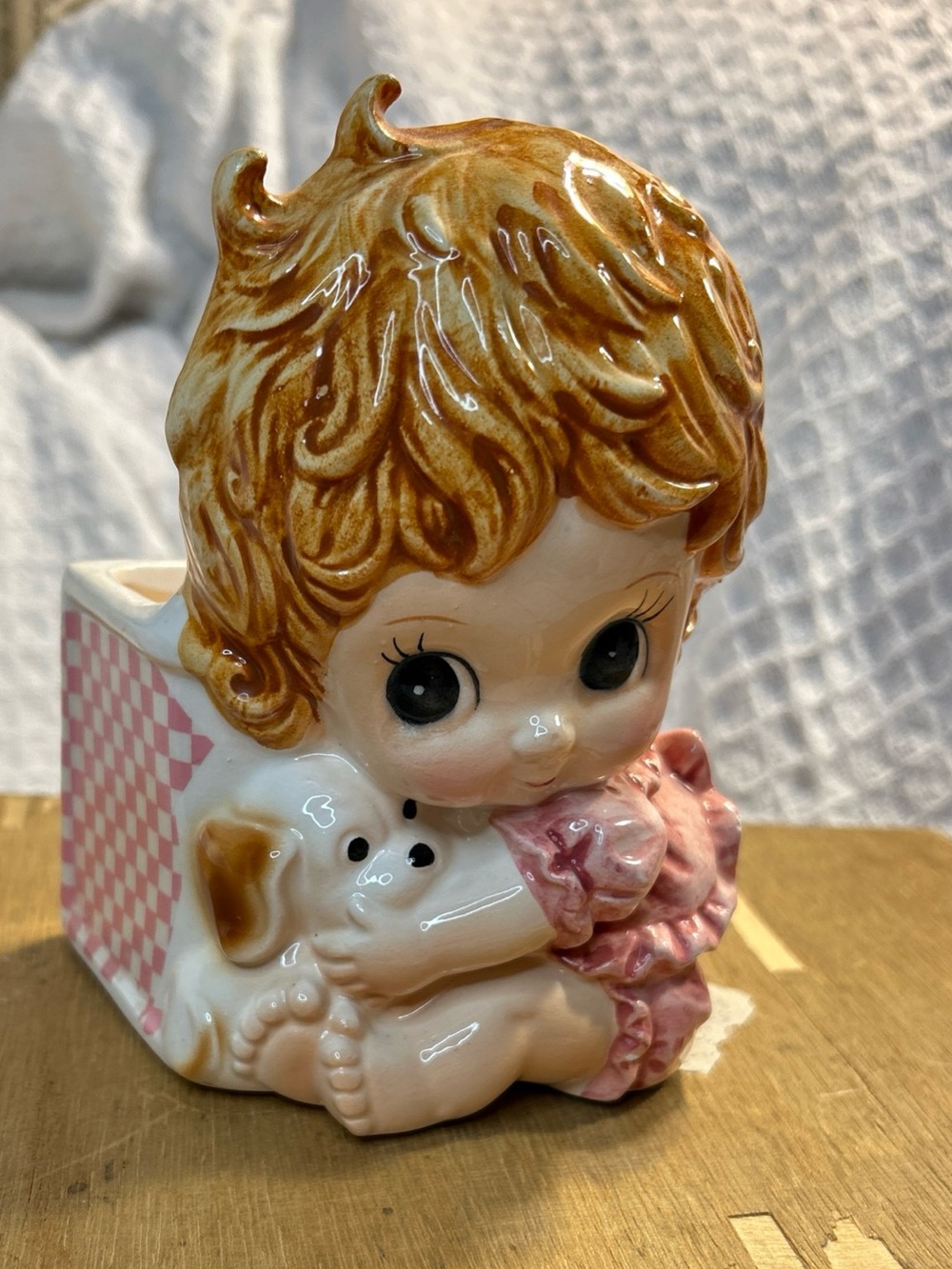 ✨ Relpo #5720 Big Eye Baby and Dog Planter✨